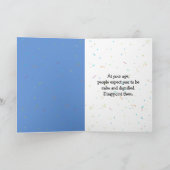 Birthday Man on Party Balloon Karte (Innenseite)