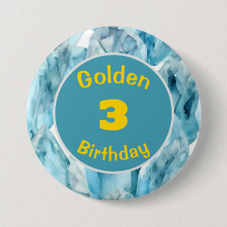 Birthday März Birthstone Custom Button