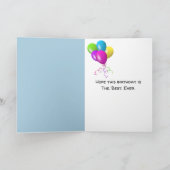 Birthday Maus mit Käse Karte (Innenseite)