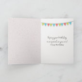 Birthday Maus mit Party Hat Karte (Innenseite)