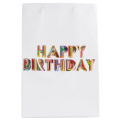 Birthday Medium Geschenktasche Mittlere Geschenktüte (Vorderseite)