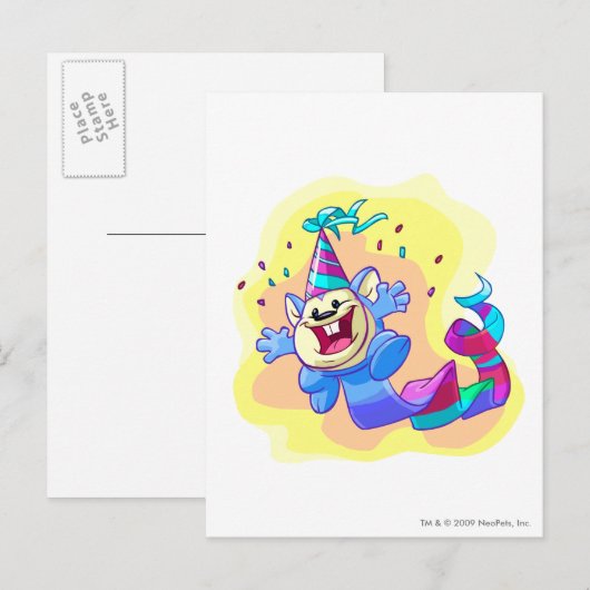 Birthday Meerca Postkarte (Vorne/Hinten)