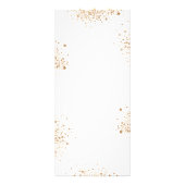 Birthday Menu sonnenblumen Eukalyptus Glitzer Werbekarte (Hinten)