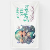 BIRTHDAY-Mermaid-Banner Banner (Vertikal)