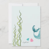 Birthday Mermaid Einladung (Rückseite)