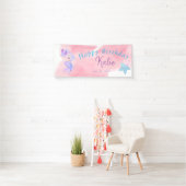 Birthday Mermaid Paper Plate Banner (Insitu)