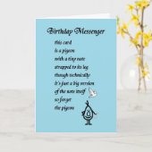 Birthday Messenger - eine Geburtstagskarte Karte (Gelbe Blume)