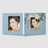 Birthday Milestone Foto Floral Gästebuch (Voll)