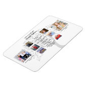 Birthday Milestones FOTO COLLAGE Family Tree Gift Magnet (Linke Seite)
