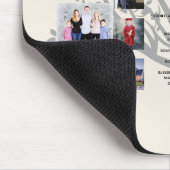 Birthday Milestones FOTO COLLAGE Family Tree Gift Mousepad (Ecke)