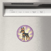 Birthday Miniature Pinscher / Manchester Terrier Magnet (In Situ (Geschirrspüler))