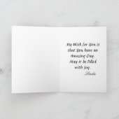 Birthday Modern farbenfrohe Kokospalmen Tropisch Karte (Innenseite)