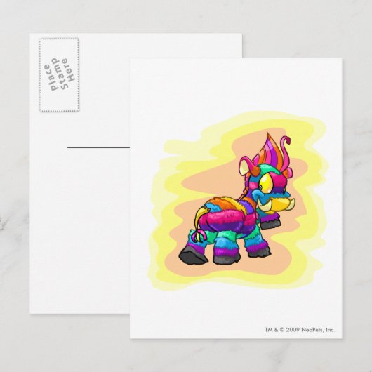 Birthday Moehog Postkarte (Vorne/Hinten)