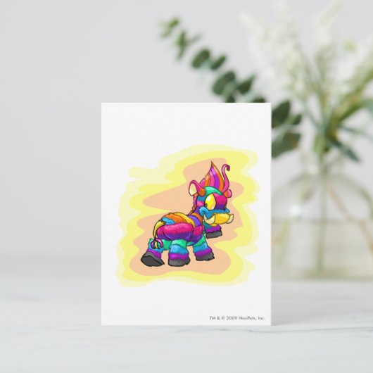 Birthday Moehog Postkarte (Stehend Vorderseite)