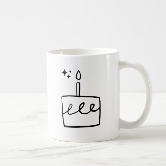 Birthday Mom Mug – Cute Cat Birthday Coffee Mug Kaffeetasse (Rechts)