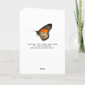 Birthday Monarch Butterfly Card Karte (Rückseite)