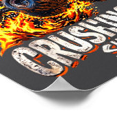 Birthday Monster Truck Boys 5 Crushing It Since 20 Poster (Ecke)