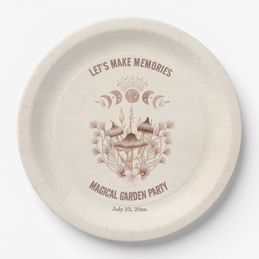 Birthday Moon Phase Magisches Celestis-Party Pappteller (Vorderseite)