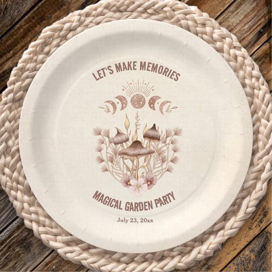 Birthday Moon Phase Magisches Celestis-Party Pappteller