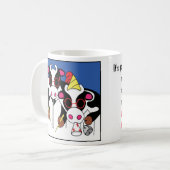 Birthday Moosicians on classic white coffee Tasse (Vorderseite Links)