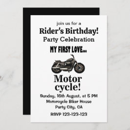 Birthday Motorrad Klassisches Motorrad Einladung