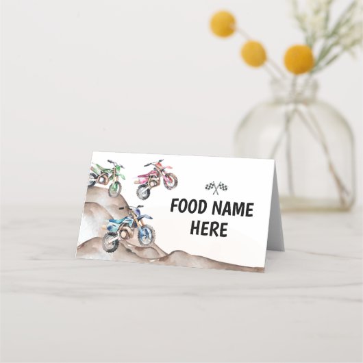 Birthday-Motorrad-Platzkarte Platzkarte (Vorderseite)