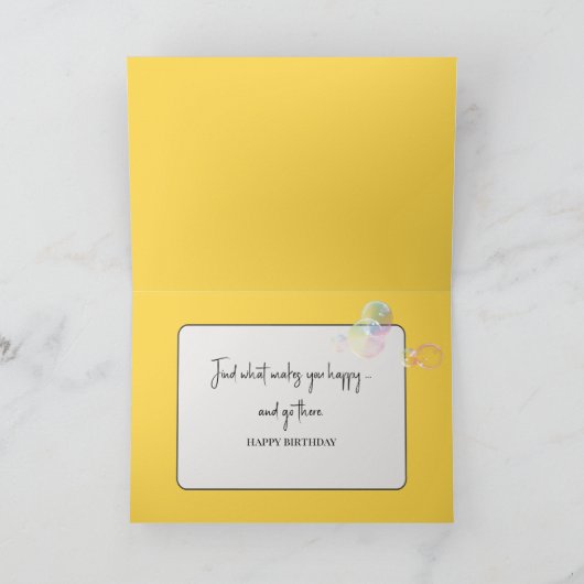 Birthday Mouse and Rubber Duck Karte (Innenseite)