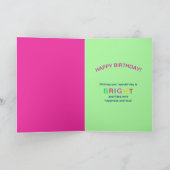 Birthday, Mouse & Cheese, Kaleidoscope Collection Karte (Innenseite)