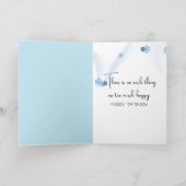 Birthday Mouse in Old Boot Karte (Innenseite)