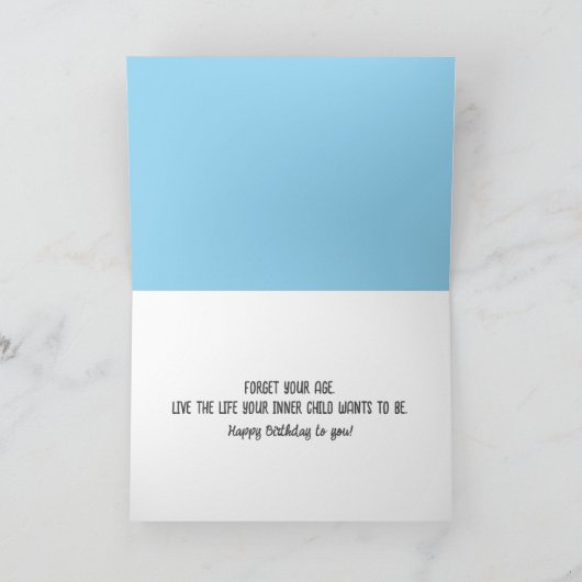 Birthday Mouse mit Mushroom Clothesline Karte (Innenseite)