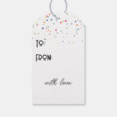 Birthday Mouse mit Pappschild Geschenkanhänger (Rückseite)