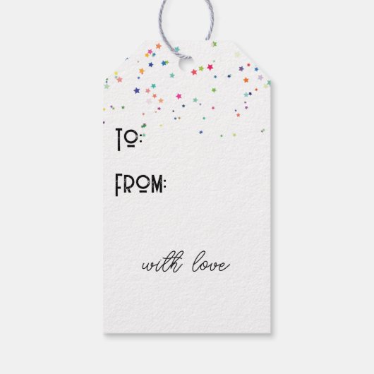 Birthday Mouse mit Pappschild Geschenkanhänger (Rückseite)