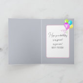 Birthday Mouse On a Scooter Karte (Innenseite)