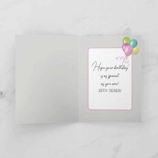 Birthday Mouse On a Scooter Karte (Innenseite)