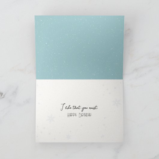 Birthday Mouse Wear Earmuffs Karte (Innenseite)