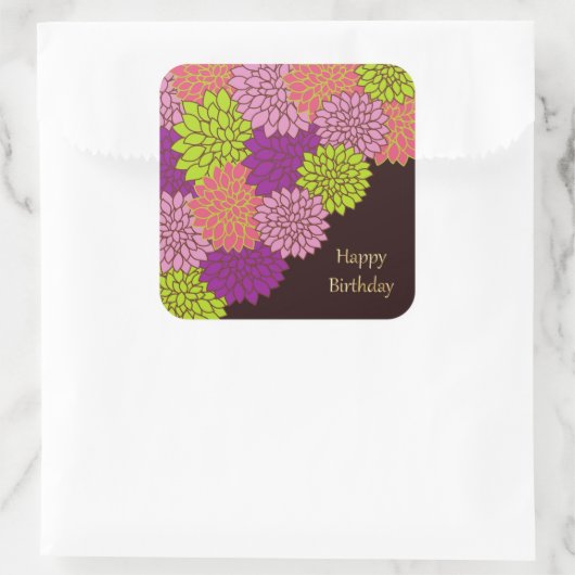Birthday Mums Sticker (Tasche)