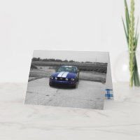 Birthday Muscar Blue Card