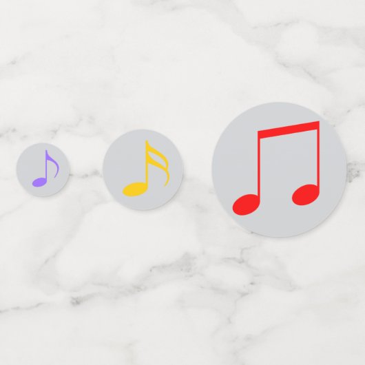 Birthday Music Notes Table Confetti Konfetti (Vorderseiten)