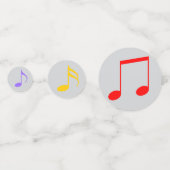 Birthday Music Notes Table Confetti Konfetti (Rückseiten)