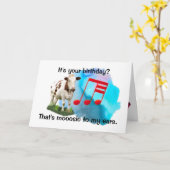 Birthday Musical Cow Karte (Gelbe Blume)