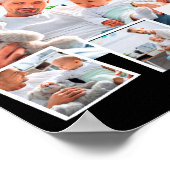 Birthday Name Age Photo Collage Poster (Ecke)