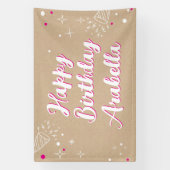 Birthday Name Banner - Painted Style Photo Wall (Vertikal)