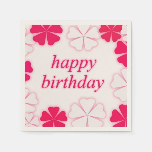 Birthday Napkins Serviette (Vorderseite)