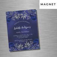 Birthday navin blauen Blumen eleganter Luxus