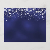 Birthday navin blue silber rett date card (Rückseite)