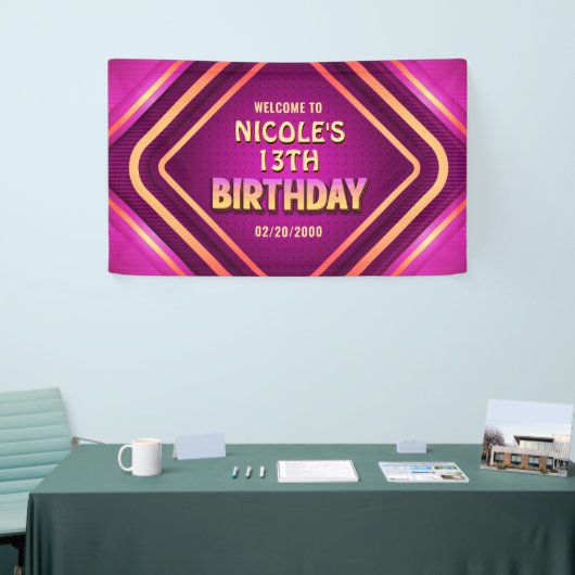 Birthday Neon Banner (Messeveranstaltung)
