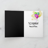 Birthday Neon Fireworks Karte (Innenseite)