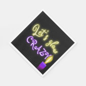 Birthday Neon Signing mit Candle Serviette (Ecke)