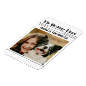 Birthday News Paper Magnet (Linke Seite)