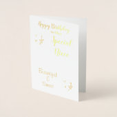 Birthday Niece Blume Folienkarte (Vorderseite)